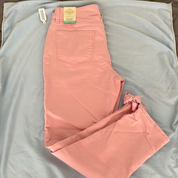 St. John's Bay Jeans Nwt St Johns Bay Pink Fitted Jeans Skinny Mid